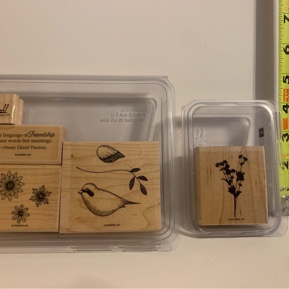 “Stamp n Up” 6 NEW Sets of 34 Red Rubber Wood Base stamps for Scrapbooking - Picture 9 of 16